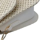 Sac bandoulière femme paille côté