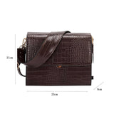 Sac bandoulière imitation croco dimensions