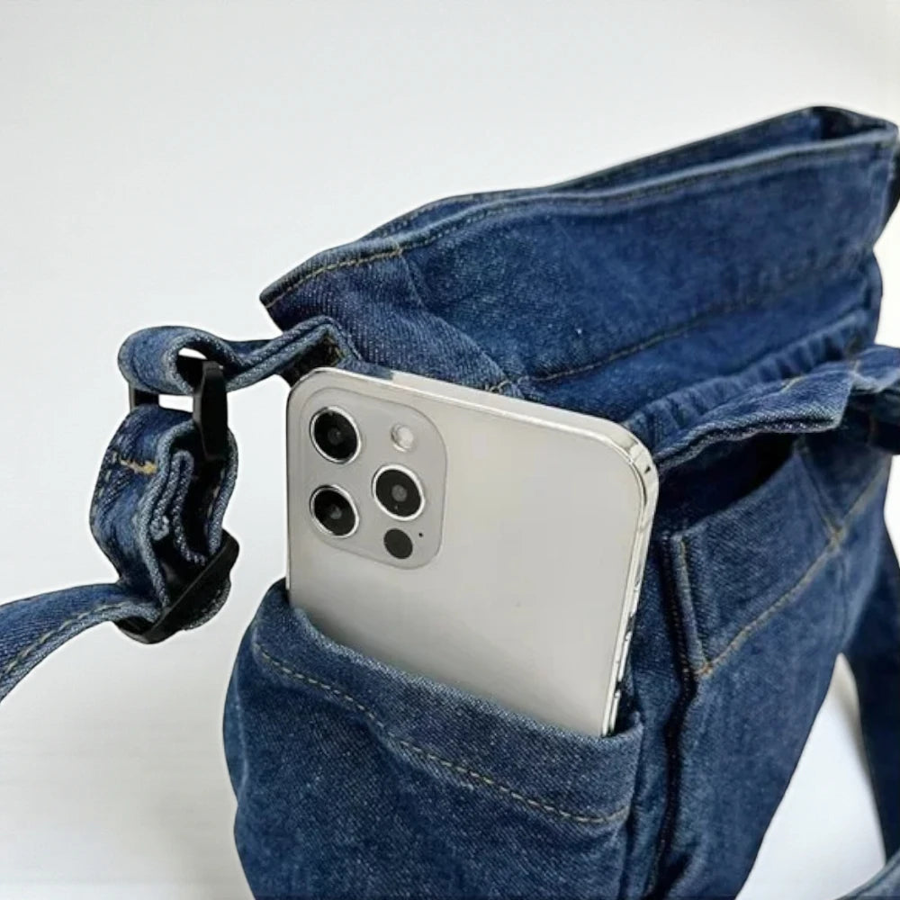 Sac bandoulière en jean