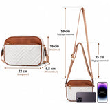 Dimensions du sac bandoulière matelassé femme 