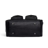 Sac bandoulière original rétro vintage noir, vue de dessous