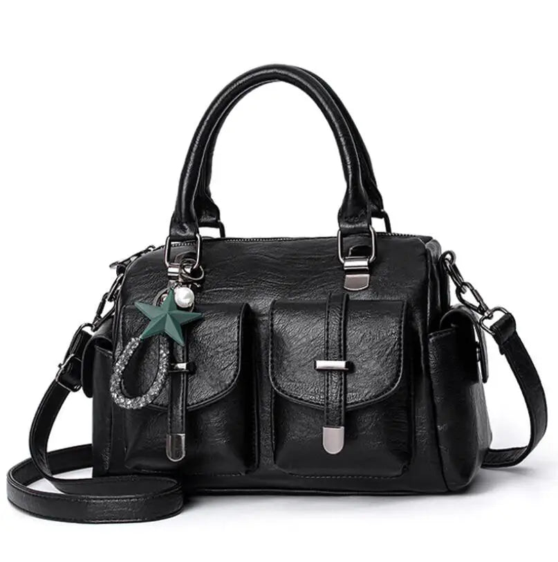 Sac bandoulière original rétro vintage noir