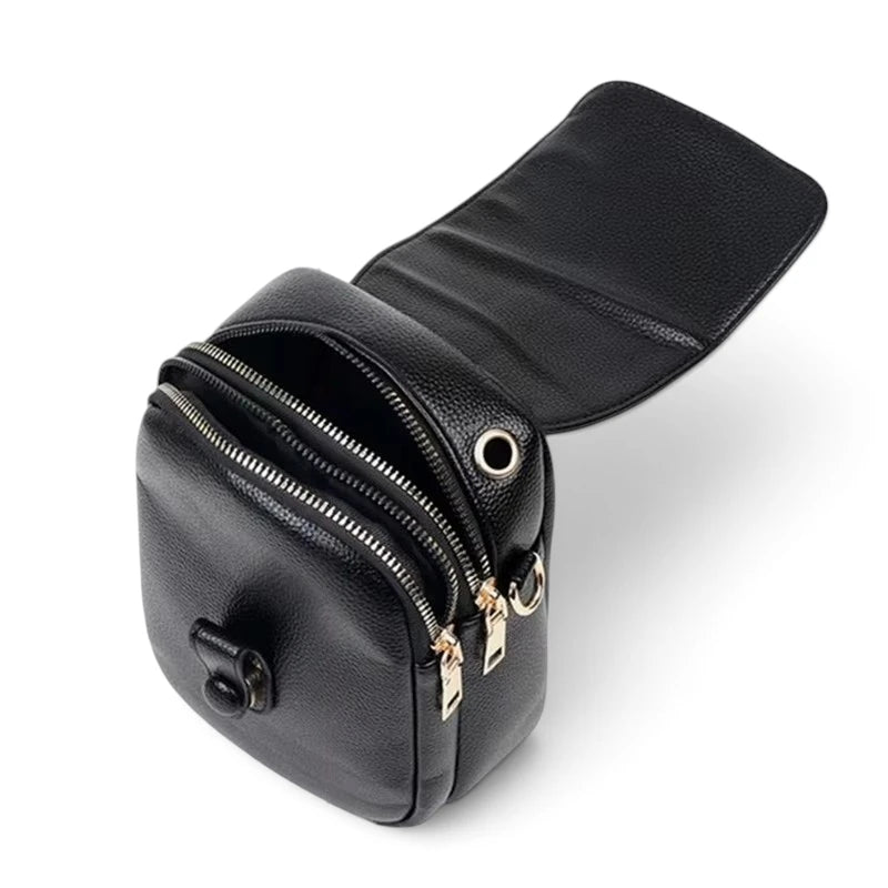 Sac bandoulière pochette pour femme, vue intérieure