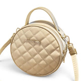 Sac bandoulière rond beige