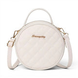 Sac bandoulière rond blanc