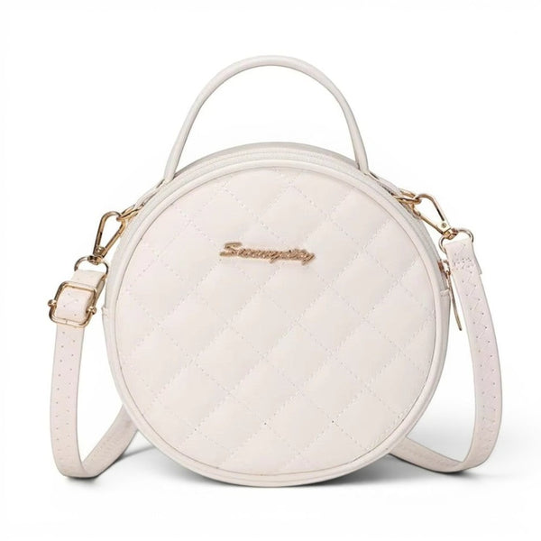Sac bandoulière rond blanc