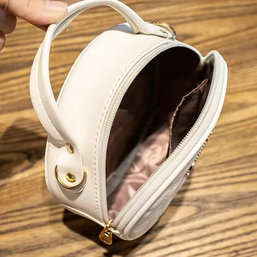 Sac bandoulière rond intérieur