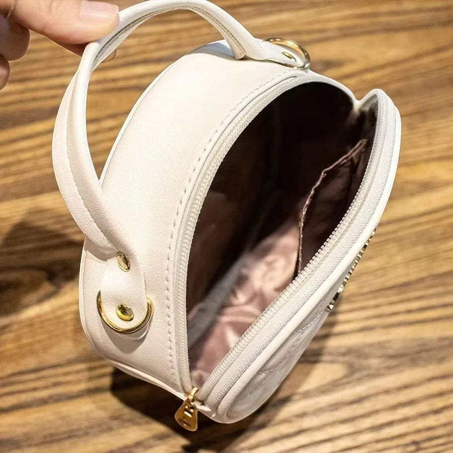 Sac bandoulière rond intérieur