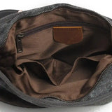 Sac bandoulière tissu ethnique intérieur