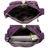 Sac bandoulière en tissu femme intérieur