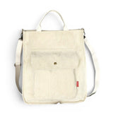 Sac bandoulière velours blanc
