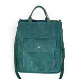 Sac bandoulière velours vert