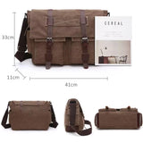 Sac en bandoulière vintage marron, dimensions