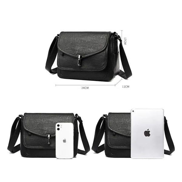 Sac besace en cuir pour femme noir dimensions