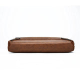 Sac besace en similicuir pour homme marron dessous