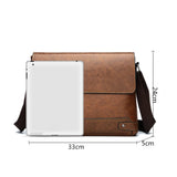 Sac besace en similicuir pour homme marron dimensions