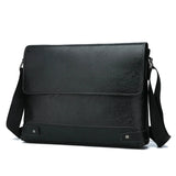 Sac besace en similicuir pour homme noir