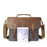 Sac besace homme en toile et cuir, comparaison tablette