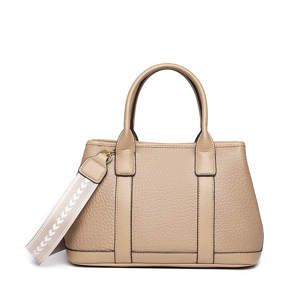 Sac cabas bandoulière marron clair