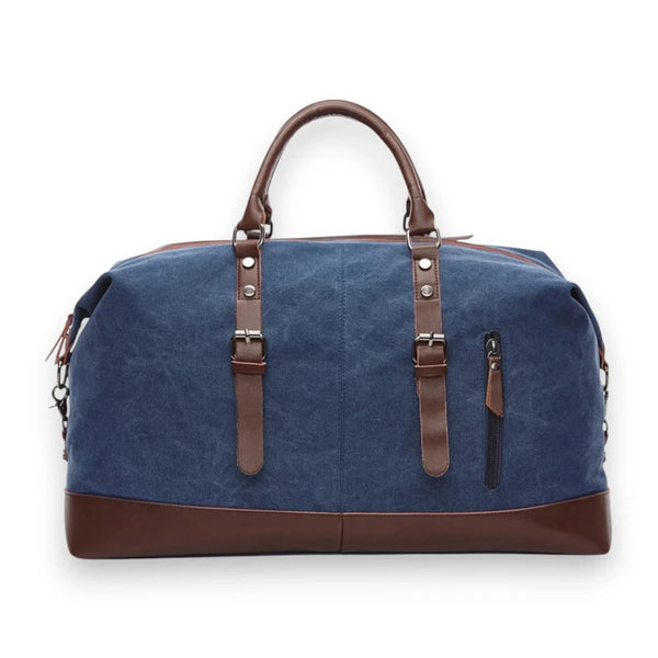 Sac de voyage en toile homme bleu
