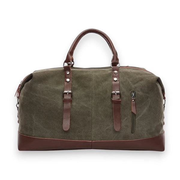 Sac de voyage en toile homme kaki