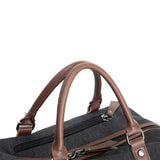 Sac de voyage en toile homme noir poignées