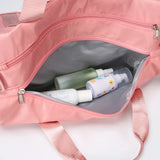 Sac de voyage femme léger et déperlant rose poche linge sale