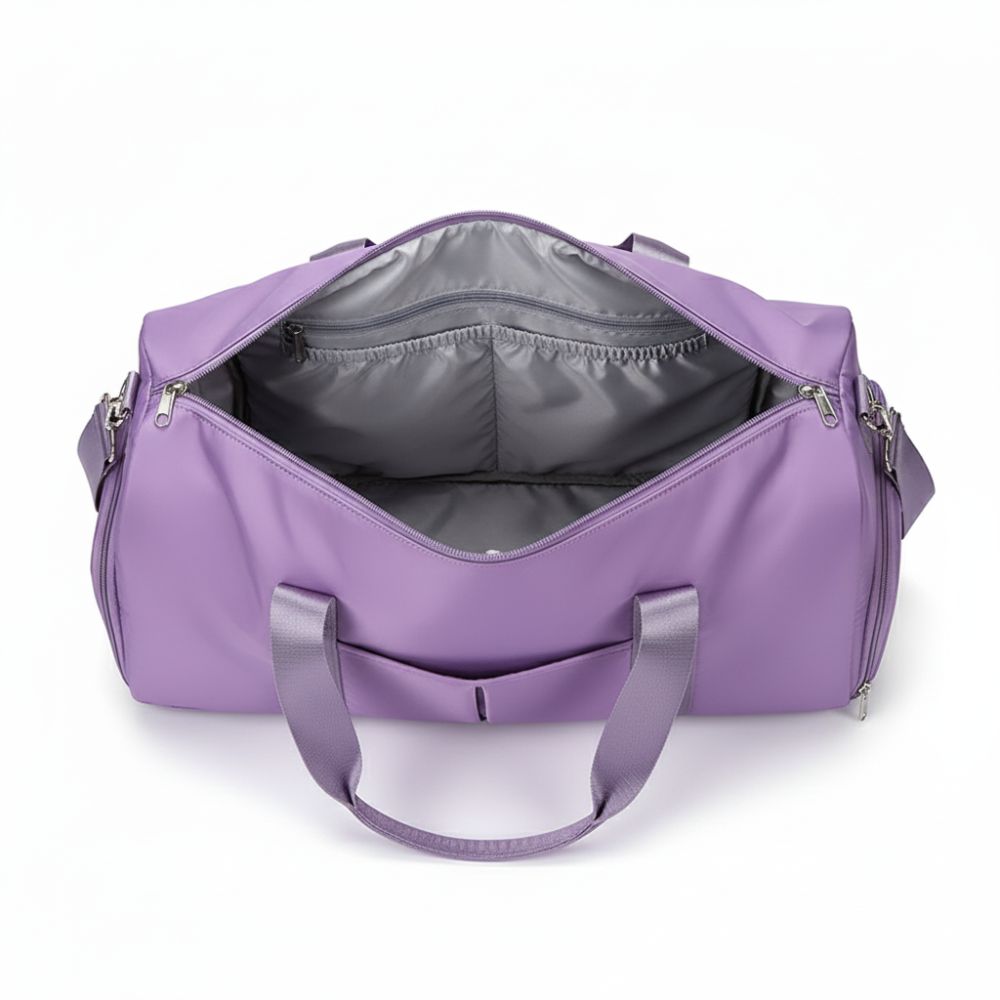 Sac de voyage femme léger et déperlant violet intérieur
