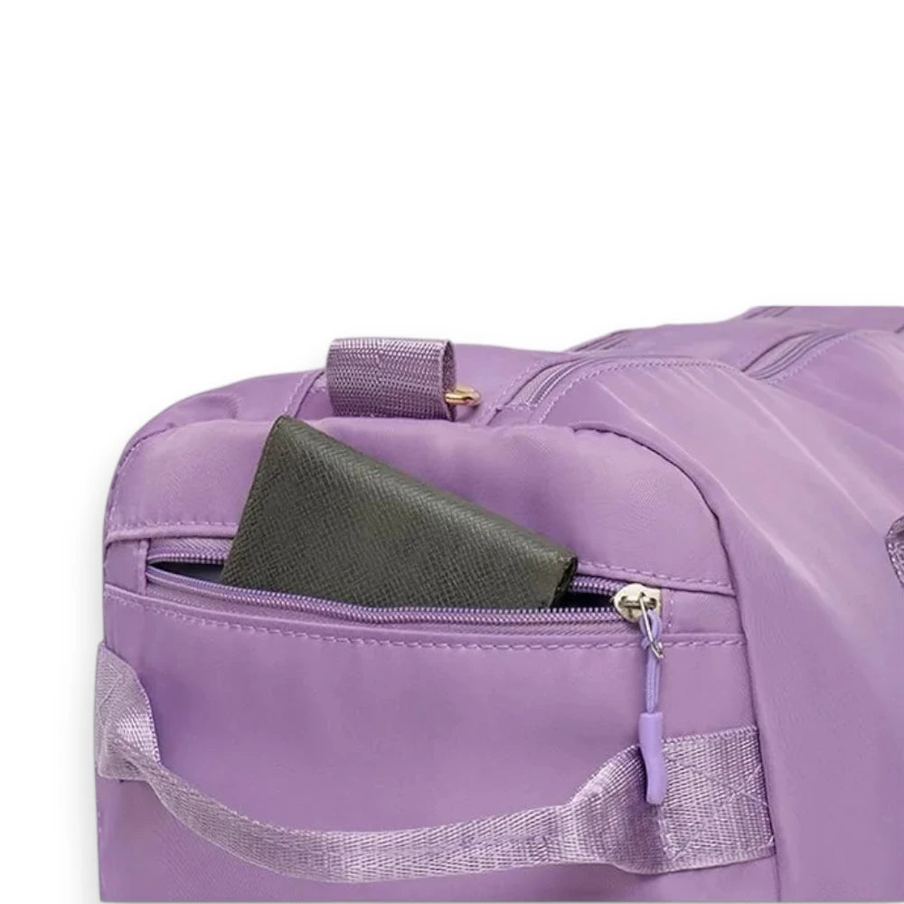 Sac de voyage femme léger et déperlant poche latérale