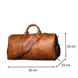 Sac de voyage homme cuir vintage dimensions