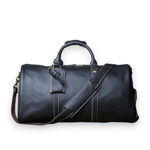 Sac de voyage homme cuir vintage noir
