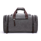 Sac de voyage homme en toile épaisse gris arrière