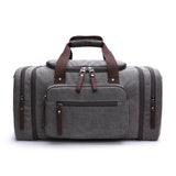 Sac de voyage homme en toile épaisse gris