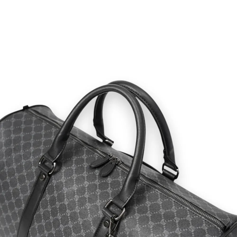 Sac de voyage mixte en similicuir détails anses et fermeture