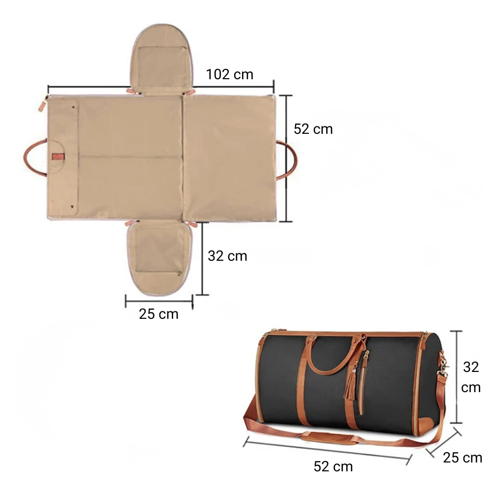 Sac de voyage pliable en similicuir dimensions