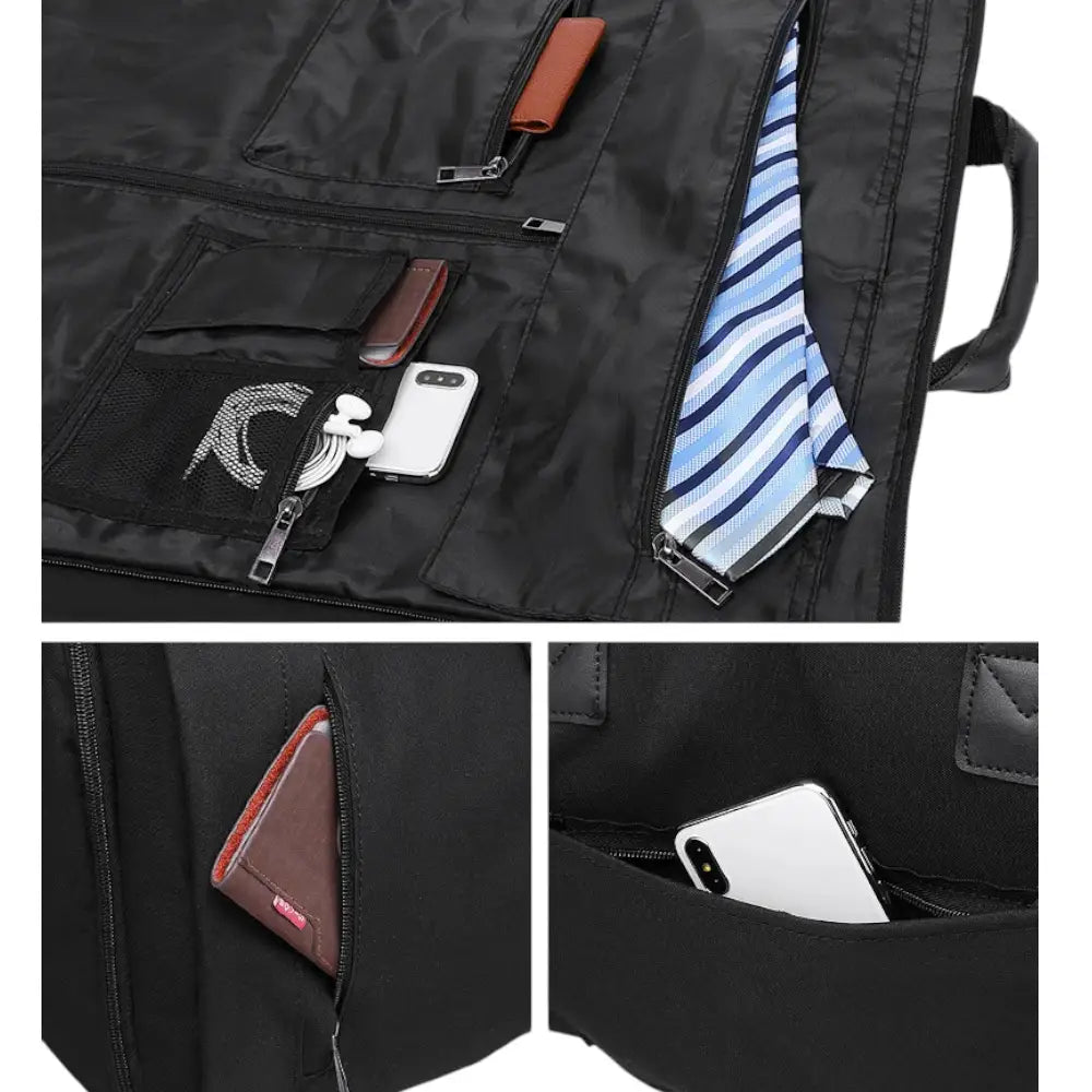 Sac de voyage pliable pour costume poches
