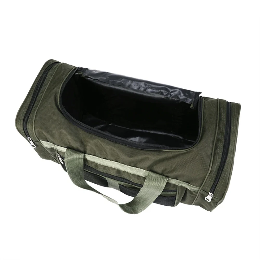 Sac de voyage sport & week-end vert kaki intérieur