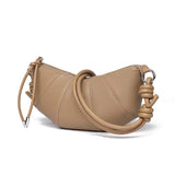 Sac demi lune bandoulière marron clair