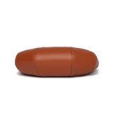 Sac demi lune bandoulière marron dessous