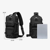 Sac à dos bandoulière homme noir dimensions