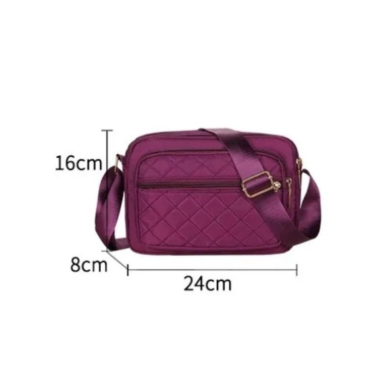 Sac en nylon violet, dimensions