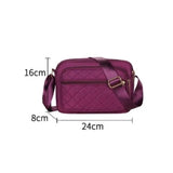 Sac en nylon violet, dimensions