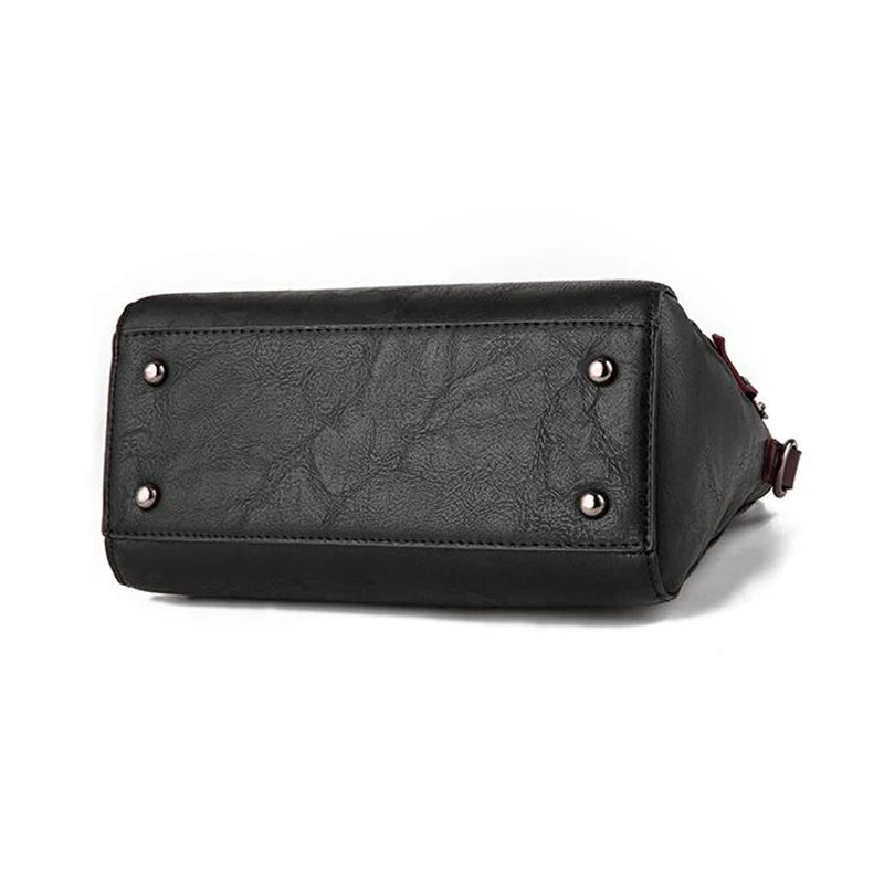 Sac à main bandoulière fourre-tout en cuir dessous