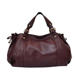 Sac à main vintage souple en simili cuir rouge