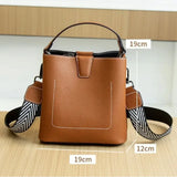 Sac seau cuir marron dimensions