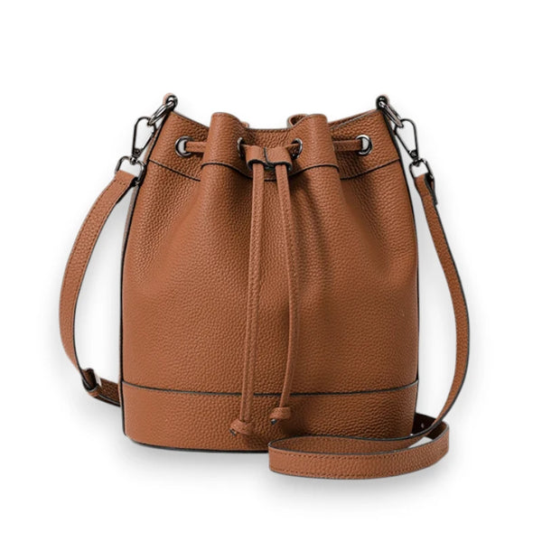 Sac seau en cuir authentique