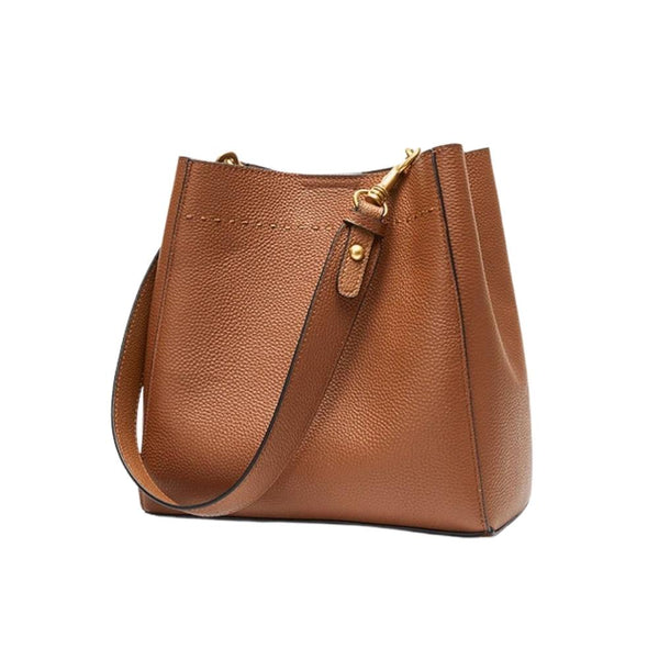 Sac seau femme en cuir de vachette