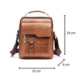 Sacoche bandoulière homme en cuir poche rabat dimensions