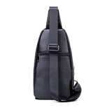 Sacoche bandoulière homme cuir noir arrière