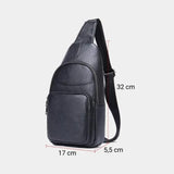 Sacoche bandoulière homme cuir noir dimensions